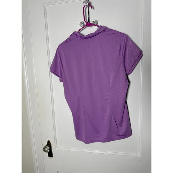 Nike Golf Tour Performance Purple Short Sleeve Athletic Polo Shirt Women's Large - Picture 3 of 7